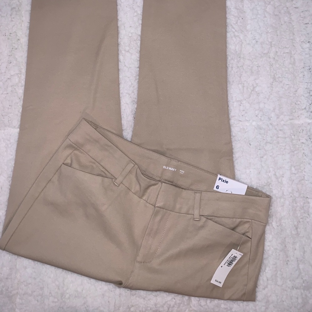 Khaki Pixie Ankle Pants